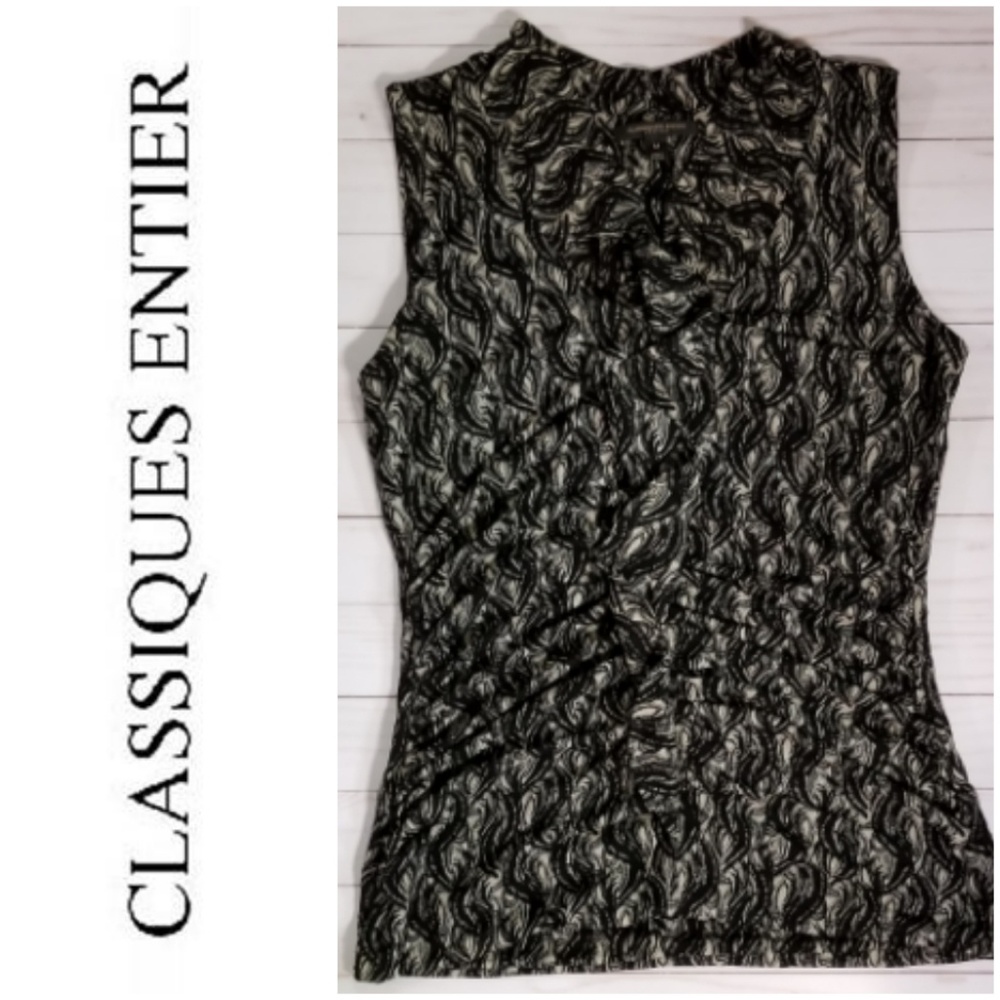 Sleeveless Lightweight Silk-blend Top